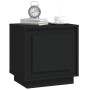 Mesita de noche madera contrachapada negro 44x35x45 cm de vidaXL, Mesitas de noche - Ref: Foro24-819838, Precio: 40,43 €, Des...