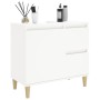 Weißer Badezimmerschrank aus Sperrholz, 65 x 33 x 60 cm von vidaXL, Badezimmermöbel - Ref: Foro24-819820, Preis: 66,65 €, Rab...