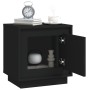 Mesita de noche madera contrachapada negro 44x35x45 cm de vidaXL, Mesitas de noche - Ref: Foro24-819838, Precio: 40,43 €, Des...