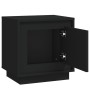 Mesita de noche madera contrachapada negro 44x35x45 cm de vidaXL, Mesitas de noche - Ref: Foro24-819838, Precio: 40,43 €, Des...