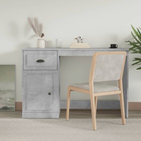 Schreibtisch mit Schublade graues Betonholz 115x50x75 cm von vidaXL, Schreibtische - Ref: Foro24-816476, Preis: 75,24 €, Raba...