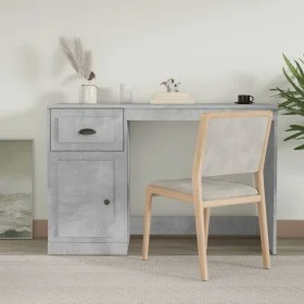 Schreibtisch mit Schublade graues Betonholz 115x50x75 cm von vidaXL, Schreibtische - Ref: Foro24-816476, Preis: 74,32 €, Raba...