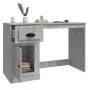 Escritorio con cajón madera gris hormigón 115x50x75 cm de vidaXL, Escritorios - Ref: Foro24-816476, Precio: 74,29 €, Descuent...