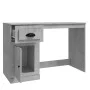 Escritorio con cajón madera gris hormigón 115x50x75 cm de vidaXL, Escritorios - Ref: Foro24-816476, Precio: 74,29 €, Descuent...