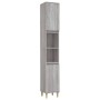 Sonoma gray plywood bathroom cabinet 30x30x190 cm by vidaXL, bathroom vanities - Ref: Foro24-819794, Price: 87,58 €, Discount: %