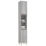 Sonoma gray plywood bathroom cabinet 30x30x190 cm by vidaXL, bathroom vanities - Ref: Foro24-819794, Price: 86,60 €, Discount: %