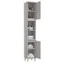 Badezimmerschrank aus grauem Sonoma-Sperrholz, 30 x 30 x 190 cm von vidaXL, Badezimmerwaschtische - Ref: Foro24-819794, Preis...