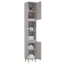 Sonoma gray plywood bathroom cabinet 30x30x190 cm by vidaXL, bathroom vanities - Ref: Foro24-819794, Price: 87,58 €, Discount: %