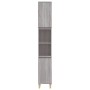Sonoma gray plywood bathroom cabinet 30x30x190 cm by vidaXL, bathroom vanities - Ref: Foro24-819794, Price: 87,58 €, Discount: %