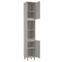 Sonoma gray plywood bathroom cabinet 30x30x190 cm by vidaXL, bathroom vanities - Ref: Foro24-819794, Price: 87,58 €, Discount: %