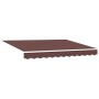 Toldo retráctil automático burdeos 300x250 cm