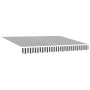 Toldo retráctil automático gris antracita y blanco 300x250 cm