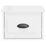 Mesita de noche de pared blanco brillante 41,5x36x28 cm de vidaXL, Mesitas de noche - Ref: Foro24-816380, Precio: 33,28 €, De...
