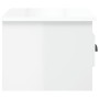Glänzend weißer Wand-Nachttisch 41,5 x 36 x 28 cm von vidaXL, Nachttische - Ref: Foro24-816380, Preis: 33,67 €, Rabatt: %