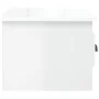 Mesita de noche de pared blanco brillante 41,5x36x28 cm de vidaXL, Mesitas de noche - Ref: Foro24-816380, Precio: 33,28 €, De...