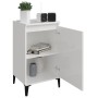 Nachttisch aus Sperrholz glänzend weiß 40x35x70 cm von vidaXL, Nachttische - Ref: Foro24-819648, Preis: 42,25 €, Rabatt: %