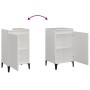 Nachttisch aus Sperrholz glänzend weiß 40x35x70 cm von vidaXL, Nachttische - Ref: Foro24-819648, Preis: 42,25 €, Rabatt: %