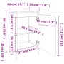 Nachttisch aus Sperrholz glänzend weiß 40x35x70 cm von vidaXL, Nachttische - Ref: Foro24-819648, Preis: 42,25 €, Rabatt: %