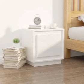 Nachttisch aus Sperrholz glänzend weiß 44x35x45 cm von vidaXL, Nachttische - Ref: Foro24-819840, Preis: 38,50 €, Rabatt: %