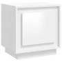 Mesita de noche madera contrachapada blanco brillo 44x35x45 cm de vidaXL, Mesitas de noche - Ref: Foro24-819840, Precio: 38,4...