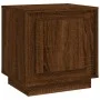 Mesita de noche madera contrachapada marrón roble 44x35x45 cm de vidaXL, Mesitas de noche - Ref: Foro24-819850, Precio: 36,60...