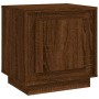 Oak brown plywood bedside table 44x35x45 cm by vidaXL, Nightstands - Ref: Foro24-819850, Price: 37,05 €, Discount: %