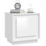 Nachttisch aus Sperrholz glänzend weiß 44x35x45 cm von vidaXL, Nachttische - Ref: Foro24-819840, Preis: 38,97 €, Rabatt: %