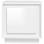Mesita de noche madera contrachapada blanco brillo 44x35x45 cm de vidaXL, Mesitas de noche - Ref: Foro24-819840, Precio: 38,9...