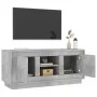 Concrete gray plywood TV cabinet 102x35x45 cm by vidaXL, TV Furniture - Ref: Foro24-819864, Price: 61,01 €, Discount: %