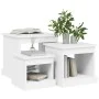 3 white engineered wood coffee tables by vidaXL, Coffee table - Ref: Foro24-816488, Price: 68,76 €, Discount: %