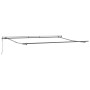 Toldo retráctil automático gris antracita y blanco 400x300 cm