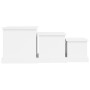 3 white engineered wood coffee tables by vidaXL, Coffee table - Ref: Foro24-816488, Price: 69,55 €, Discount: %