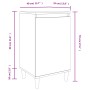 Nachttische 2 Stück betongraues Holz 40x35x70 cm von vidaXL, Nachttische - Ref: Foro24-819637, Preis: 64,78 €, Rabatt: %