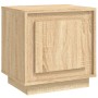 Bedside table made of oak plywood in Sonoma finish, measuring 44x35x45 cm. by vidaXL, Nightstands - Ref: Foro24-819842, Price...