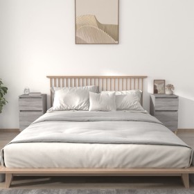 Nachttische 2 Stück Sonomagrau Farbe 40x35x70 cm von vidaXL, Nachttische - Ref: Foro24-819705, Preis: 79,73 €, Rabatt: %