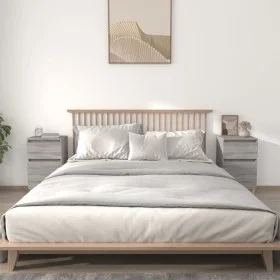 Nightstands 2 pcs Sonoma gray color 40x35x70 cm by vidaXL, Nightstands - Ref: Foro24-819705, Price: 78,77 €, Discount: %