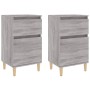 Nachttische 2 Stück Sonomagrau Farbe 40x35x70 cm von vidaXL, Nachttische - Ref: Foro24-819705, Preis: 79,73 €, Rabatt: %