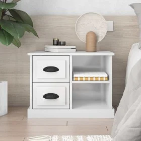 Bright white bedside table 60x35.5x45 cm by vidaXL, Nightstands - Ref: Foro24-816370, Price: 54,04 €, Discount: %
