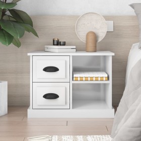Nachttisch glänzend weiß 60x35,5x45 cm von vidaXL, Nachttische - Ref: Foro24-816370, Preis: 54,67 €, Rabatt: %