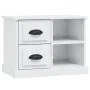 Nachttisch glänzend weiß 60x35,5x45 cm von vidaXL, Nachttische - Ref: Foro24-816370, Preis: 54,04 €, Rabatt: %