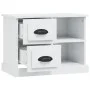 Nachttisch glänzend weiß 60x35,5x45 cm von vidaXL, Nachttische - Ref: Foro24-816370, Preis: 54,04 €, Rabatt: %