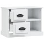 Nachttisch glänzend weiß 60x35,5x45 cm von vidaXL, Nachttische - Ref: Foro24-816370, Preis: 54,67 €, Rabatt: %