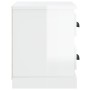 Bright white bedside table 60x35.5x45 cm by vidaXL, Nightstands - Ref: Foro24-816370, Price: 54,67 €, Discount: %