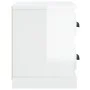 Nachttisch glänzend weiß 60x35,5x45 cm von vidaXL, Nachttische - Ref: Foro24-816370, Preis: 54,04 €, Rabatt: %