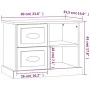 Nachttisch glänzend weiß 60x35,5x45 cm von vidaXL, Nachttische - Ref: Foro24-816370, Preis: 54,04 €, Rabatt: %