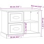 Nachttisch glänzend weiß 60x35,5x45 cm von vidaXL, Nachttische - Ref: Foro24-816370, Preis: 54,67 €, Rabatt: %