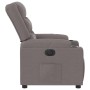 Sillón reclinable eléctrico tela gris taupé