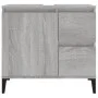 Badezimmerschrank aus grauem Sonoma-Sperrholz, 65 x 33 x 60 cm von vidaXL, Badezimmermöbel - Ref: Foro24-819834, Preis: 69,13...