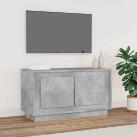 TV stand made of gray concrete plywood, measuring 80x35x45 cm. by vidaXL, TV Furniture - Ref: Foro24-819856, Price: 47,23 €, ...