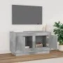 TV-Möbel Sperrholz Beton grau 80x35x45 cm von vidaXL, TV-Möbel - Ref: Foro24-819856, Preis: 46,77 €, Rabatt: %